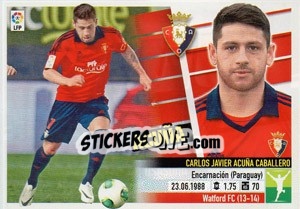 Sticker Acuña - Liga Spagnola 2013-2014 n. 28TR - Colecciones ESTE