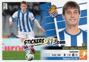 Sticker Sergio Canales - Liga Spagnola 2013-2014 n. 32TR - Colecciones ESTE