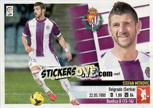 Sticker Stefan Mitrovic - Liga Spagnola 2013-2014 n. 38TR - Colecciones ESTE