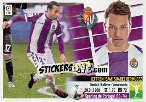 Sticker Jeffren Suarez - Liga Spagnola 2013-2014 n. 39TR - Colecciones ESTE