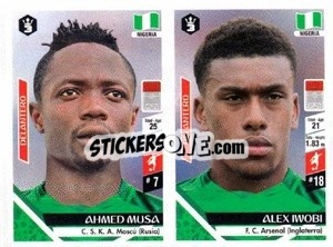 Figurina Ahmed Musa / Alex Iwobi - Russia 2018 - 3 REYES