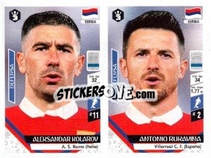 Sticker Aleksandar Kolarov / Antonio Rukavina - Russia 2018 - 3 REYES
