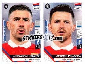 Figurina Aleksandar Kolarov / Antonio Rukavina - Russia 2018 - 3 REYES