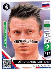 Sticker Aleksandr Golovin - Russia 2018 - 3 REYES