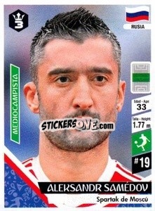 Sticker Aleksandr Samédov - Russia 2018 - 3 REYES