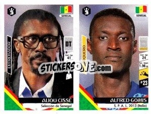 Sticker Aliou Cissé / Alfred Gomis - Russia 2018 - 3 REYES