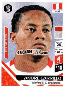 Cromo André Carrillo - Russia 2018 - 3 REYES