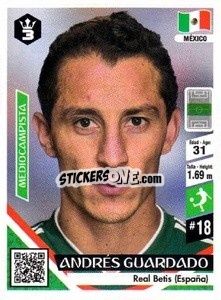 Sticker Andrés Guardado - Russia 2018 - 3 REYES