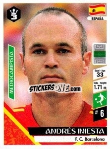 Sticker Andrés Iniesta