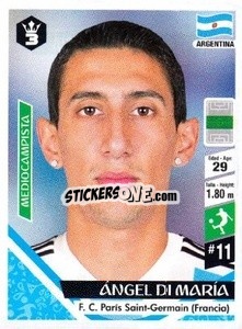 Figurina Ángel Di María - Russia 2018 - 3 REYES