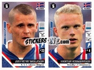 Sticker Ari Freyr Skúlason / Hjortur Hermannsson - Russia 2018 - 3 REYES