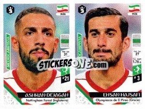 Sticker Ashkan Dejagah / Ehsan Hajsafi - Russia 2018 - 3 REYES