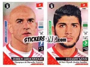 Sticker Aymen Abdennour / Ferhani Sassi - Russia 2018 - 3 REYES