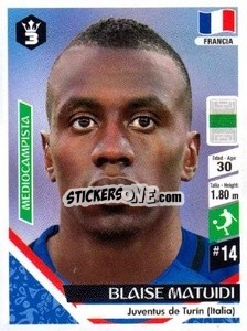 Cromo Blaise Matuidi - Russia 2018 - 3 REYES