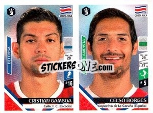 Cromo Cristian Gamboa / Celso Borges