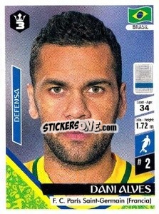 Sticker Dani Alves - Russia 2018 - 3 REYES