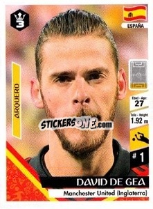 Cromo David De Gea - Russia 2018 - 3 REYES