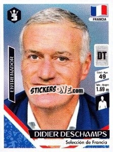 Cromo Didier Deschamps - Russia 2018 - 3 REYES