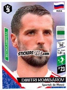 Sticker Dmitri Kombárov - Russia 2018 - 3 REYES