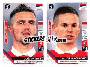 Sticker Dusan Tadic / Mijat Gacinovic - Russia 2018 - 3 REYES