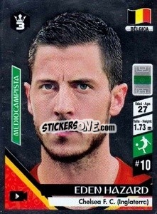 Sticker Eden Hazard - Russia 2018 - 3 REYES