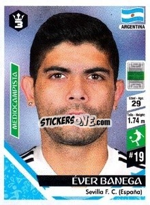 Figurina Éver Banega - Russia 2018 - 3 REYES