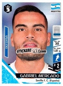 Sticker Gabriel Mercado - Russia 2018 - 3 REYES