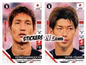 Sticker Genki Haraguchi / Yuya Osaka - Russia 2018 n. 373 - 3 REYES