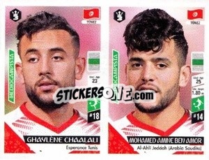 Sticker Ghaylène Chaalali / Mohamed Amine Ben Amor - Russia 2018 - 3 REYES