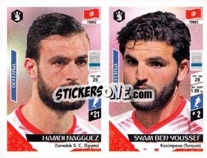 Sticker Hamdi Nagguez / Syam Ben Youssef - Russia 2018 - 3 REYES