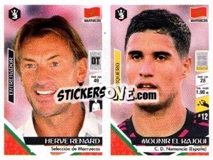 Sticker Herve Renard / Mounir El Kajoui - Russia 2018 - 3 REYES