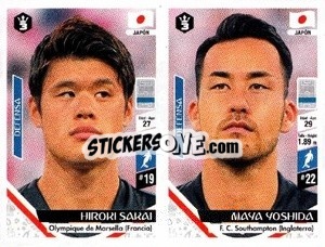 Sticker Hiroki Sakai / Maya Yoshida - Russia 2018 - 3 REYES