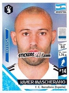 Figurina Javier Mascherano - Russia 2018 - 3 REYES