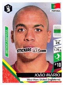 Sticker João Mário - Russia 2018 - 3 REYES