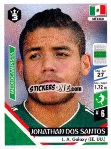 Cromo Jonathan Dos Santos - Russia 2018 - 3 REYES