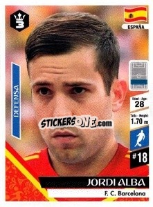 Cromo Jordi Alba