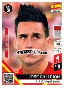 Cromo José Callejon - Russia 2018 - 3 REYES