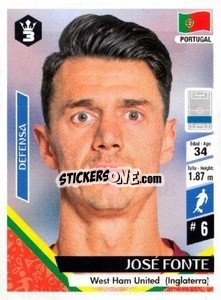 Sticker José Fonte - Russia 2018 - 3 REYES