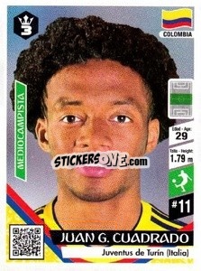 Figurina Juan G. Cuadrado - Russia 2018 - 3 REYES