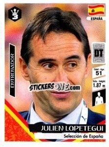 Cromo Julen Lopetegui - Russia 2018 - 3 REYES