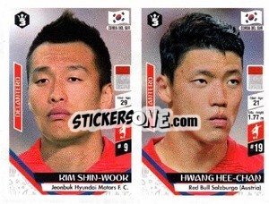 Sticker Kim Shin-Wook / Hwang Hee-Chan - Russia 2018 - 3 REYES