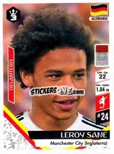 Sticker Leroy Sané - Russia 2018 - 3 REYES