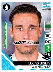 Cromo Lucas Biglia - Russia 2018 - 3 REYES