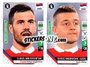Sticker Luka Milivojevic / Sergej Milinkovic-Savic - Russia 2018 - 3 REYES