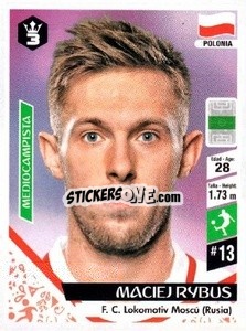 Sticker Maciej Rybus - Russia 2018 - 3 REYES