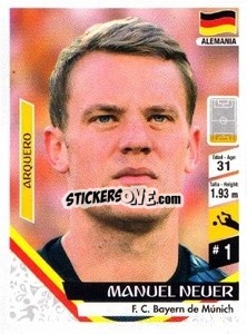 Sticker Manuel Neuer - Russia 2018 - 3 REYES
