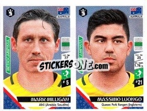 Sticker Mark Milligan / Massimo Luongo