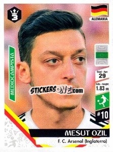 Sticker Mesut Ozil - Russia 2018 - 3 REYES