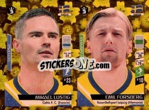 Sticker Mikael Lustig / Emil Forsberg - Russia 2018 - 3 REYES