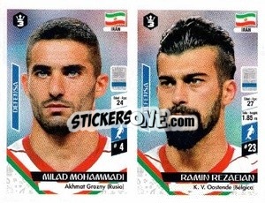 Sticker Milad Mohammadi / Ramin Rezaeian - Russia 2018 - 3 REYES